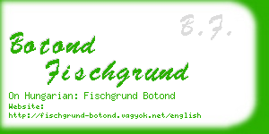 botond fischgrund business card